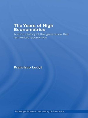 cover image of The Years of High Econometrics